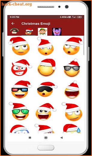 Christmas Emoji Gif screenshot