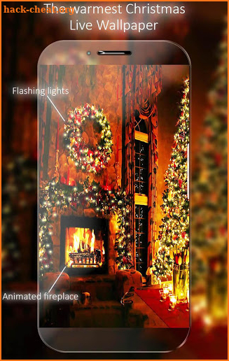 Christmas Fireplace Live Wallpaper screenshot