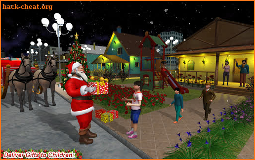Christmas Flying Santa Gift screenshot