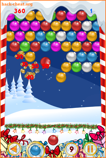 Christmas games: Christmas bubble shooter Xmas screenshot