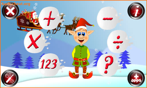 Christmas Games Maths Santa screenshot