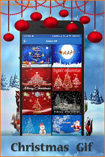 Christmas GIF 2018 screenshot