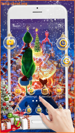Christmas Gift Launcher Theme Live HD Wallpapers screenshot