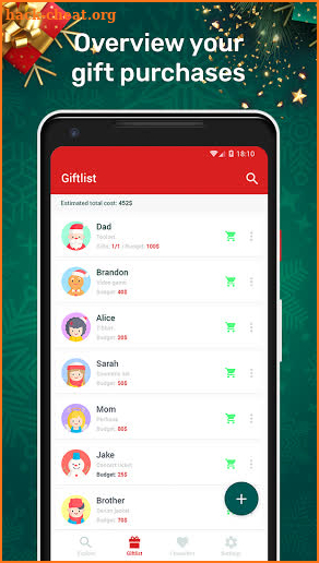 Christmas Gift List 2021 screenshot