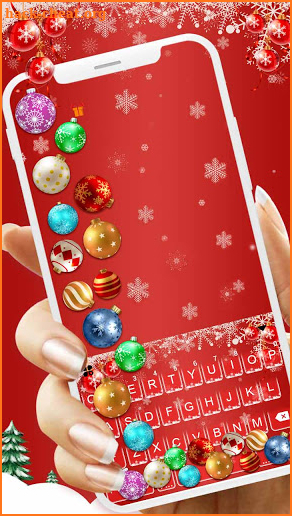 Christmas Gravity Keyboard Background screenshot