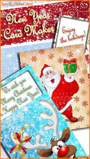 Christmas Greeting Cards 🎄 New Year Card Maker screenshot