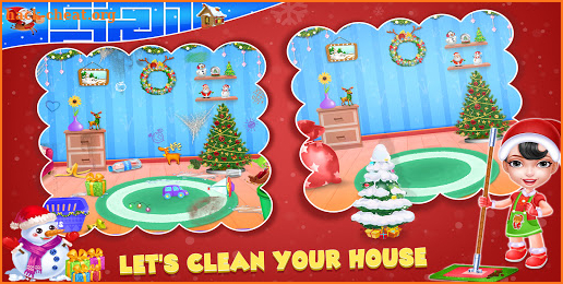Christmas House Clean - Home Cleanup Game screenshot