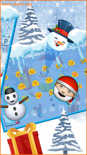Christmas Iceman Keyboard Theme screenshot