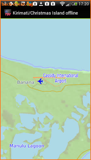 Christmas Island offline map screenshot