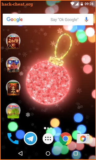 Christmas lights live wallpaper screenshot