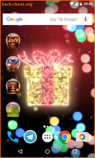Christmas lights live wallpaper screenshot