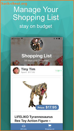Christmas List App screenshot
