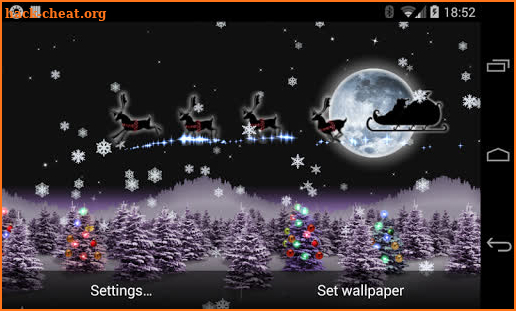 Christmas Live Wallpaper Santa screenshot