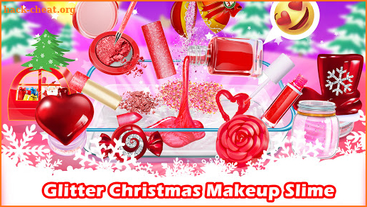 Christmas Makeup Slime - Fluffy Glitter Slime screenshot