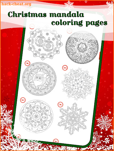 Christmas Mandala Colorings screenshot
