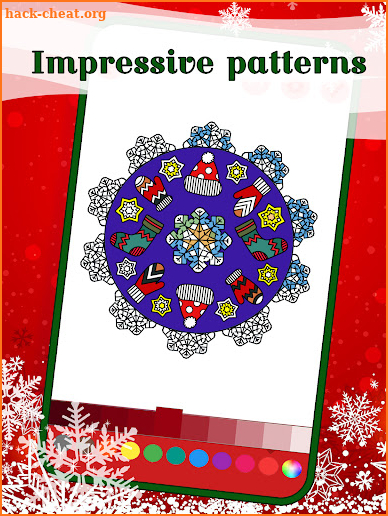 Christmas Mandala Colorings screenshot