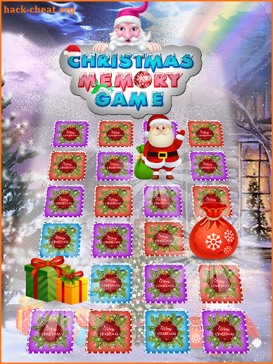 Christmas Memory Card Game screenshot