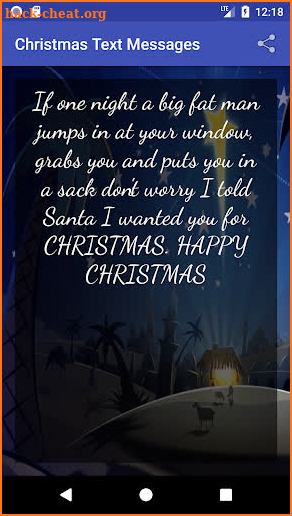 Christmas messages (SMS) screenshot
