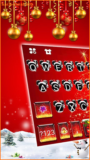 Christmas Minny Keyboard Theme screenshot