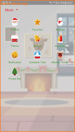 Christmas Night skin 2018 for Handcent Next SMS screenshot
