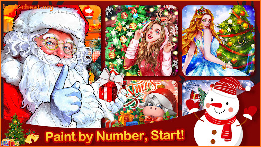 Christmas Paint by Numbers screenshot