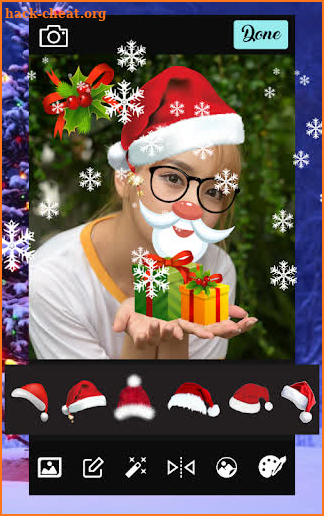 Christmas Photo Editor Santa Claus screenshot