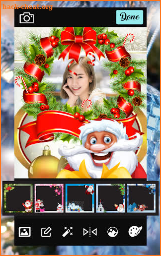 Christmas Photo Editor Santa Claus screenshot