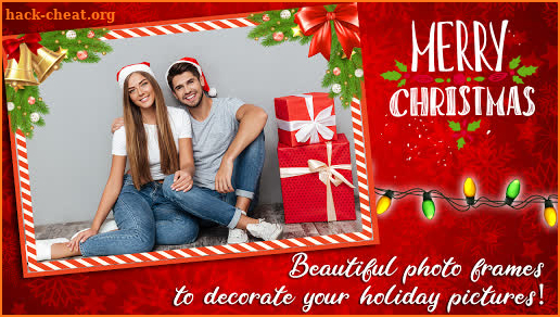 Christmas Photo Frames – Merry Xmas Card Maker screenshot