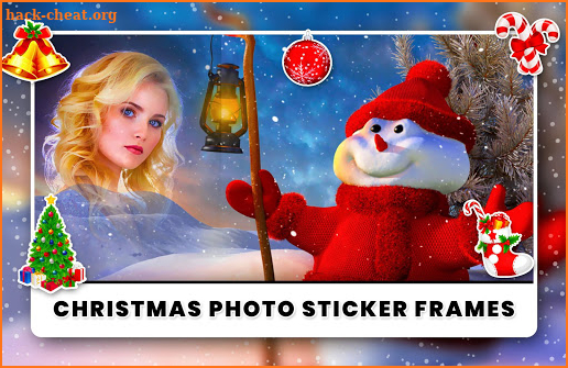 Christmas Photo Sticker Frame screenshot