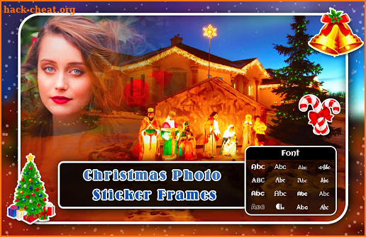 Christmas Photo Sticker Frame screenshot