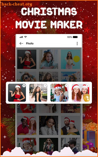 Christmas Photo Video Maker Music screenshot