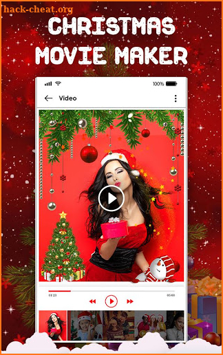 Christmas Photo Video Maker Music screenshot