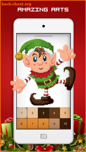 Christmas Pixel Art Coloring App - Color by Number screenshot