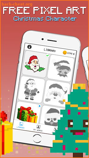 Christmas Pixel Art - Coloring By Number screenshot