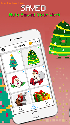 Christmas Pixel Art - Coloring By Number screenshot