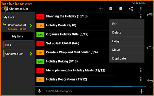 Christmas Planner screenshot