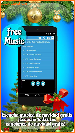 Christmas radio app xmas radio screenshot