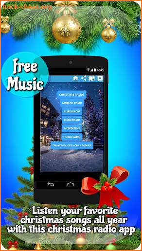 Christmas radio app xmas radio screenshot
