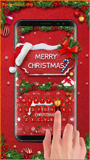 Christmas Red Keyboard screenshot