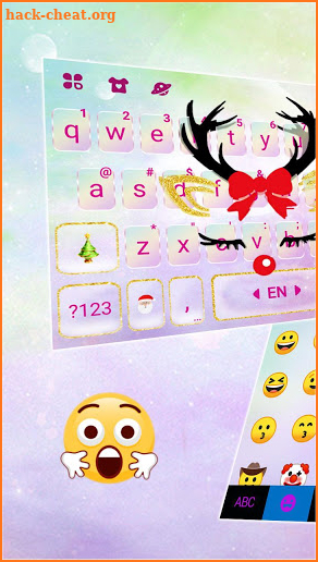 Christmas Reindeer Keyboard Theme screenshot