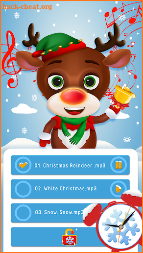 Christmas Reindeer Phone Alarm Clock screenshot
