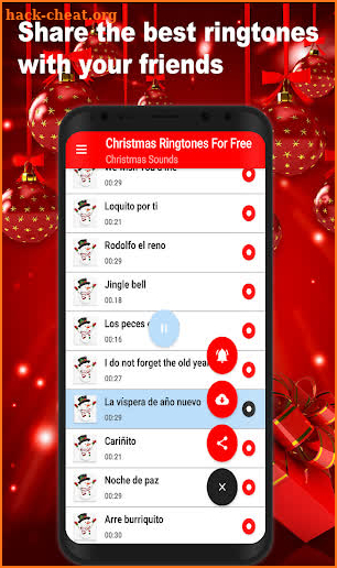 Christmas ringtones screenshot