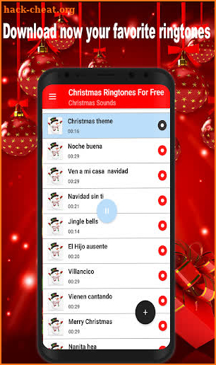 Christmas ringtones screenshot