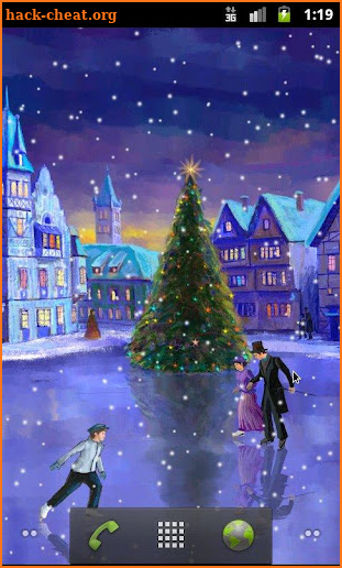 Christmas Rink Live Wallpaper screenshot