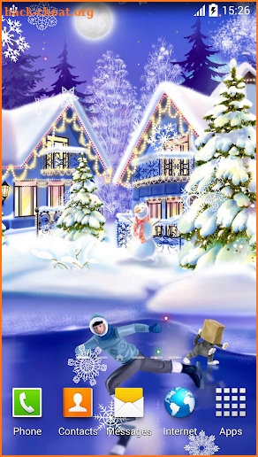 Christmas Rink Live Wallpaper screenshot