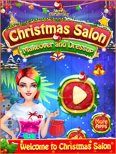 Christmas Salon Makeover & Dressup Game for Girl 1 screenshot