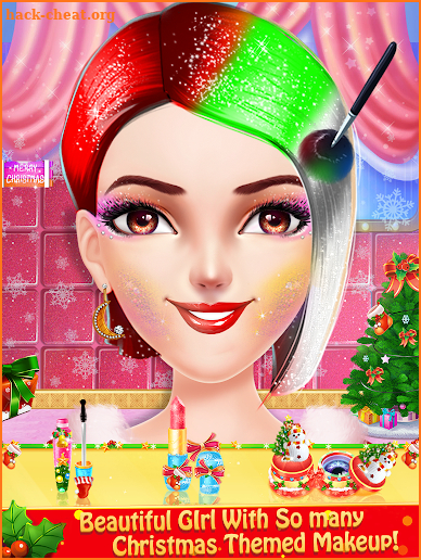 Christmas Salon Makeover & Dressup Game for Girls screenshot