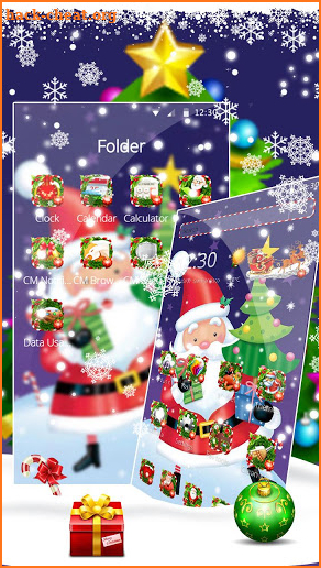 Christmas Santa Claus theme screenshot