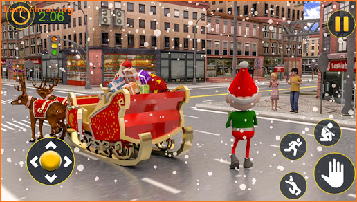 Christmas Santa Crazy Kart Gift Delivery Game 2020 screenshot
