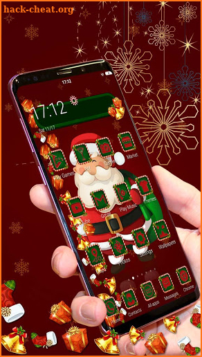 Christmas Santa Gift Gravity Theme screenshot
